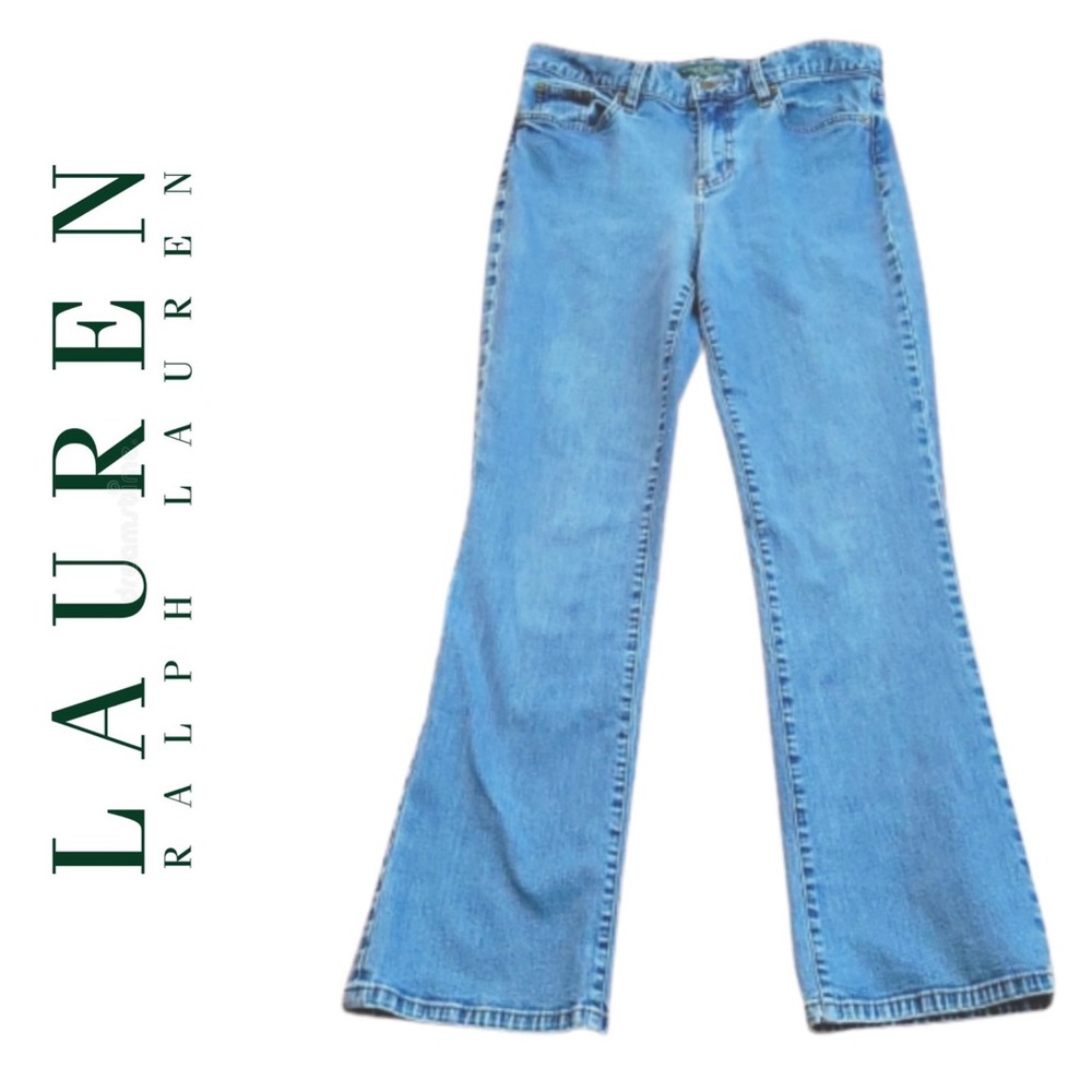 Lauren Ralph Lauren Mid-rise Blue Jeans